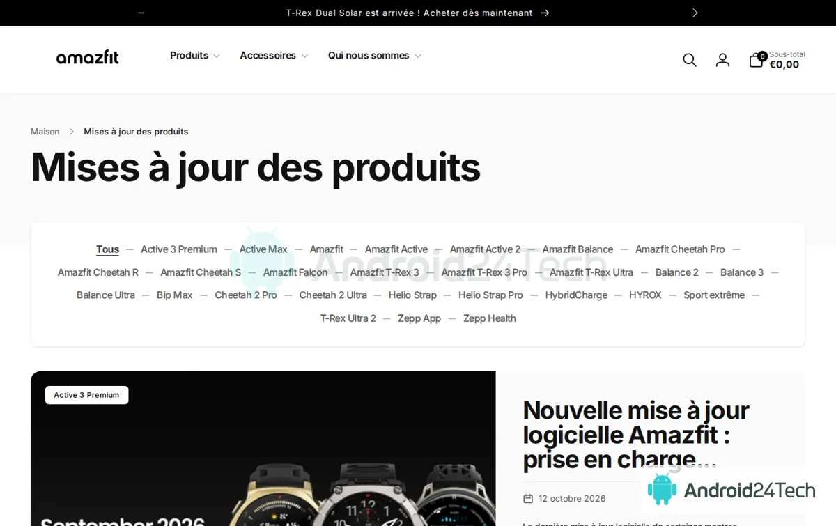 Capture : Mises à jour des produits